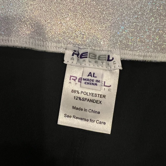 Rebel Athletic ladder back full length leggings; size Adult Large - Picture 2 of 3